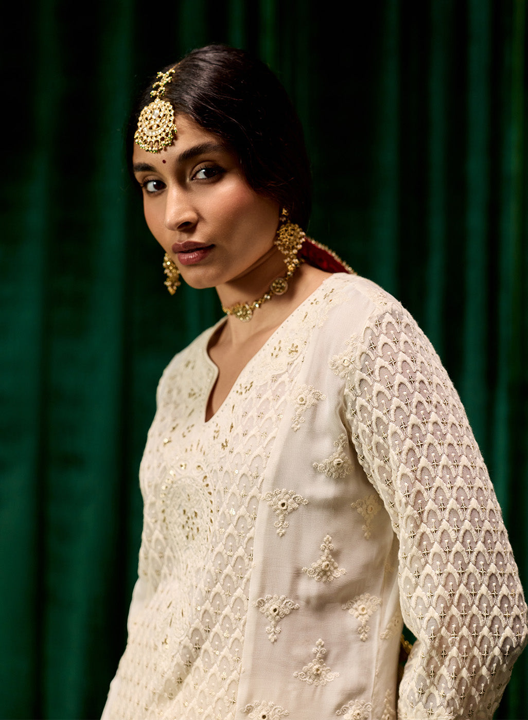 Eshal Spa Embroidered Straight Suit Set with Dupatta