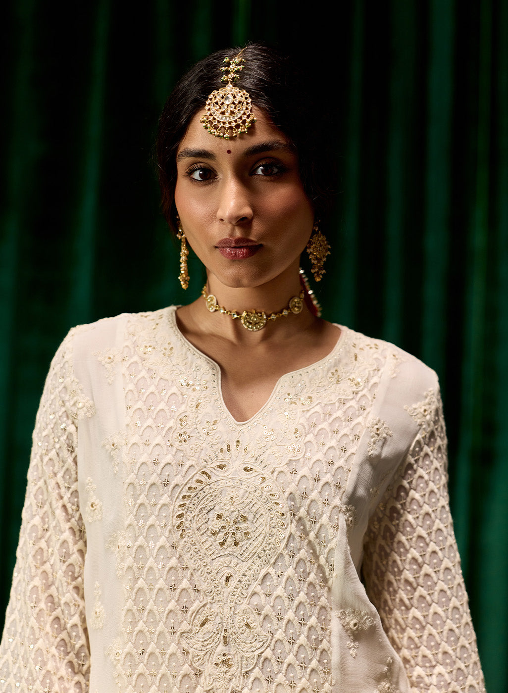 Eshal Spa Embroidered Straight Suit Set with Dupatta